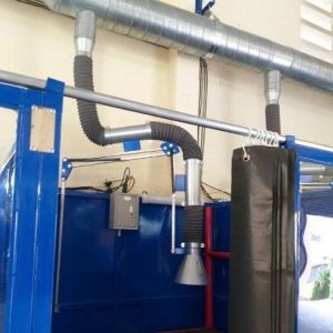 Hệ thống 05 cabin hàn 5 cabin hàn xếp liền kề theo 1 hàng